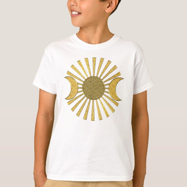 Camiseta Flor da vida com lua (Frente)