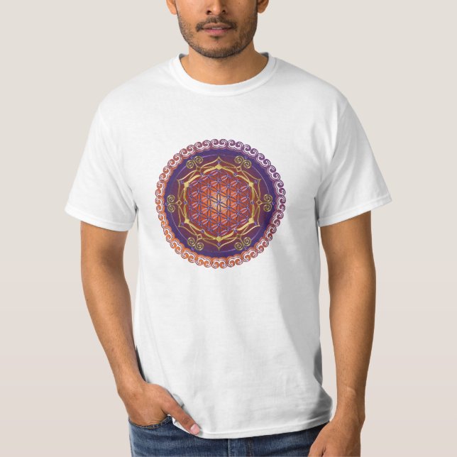 Camiseta FLOR DA VIDA/DES Lebens de Blume - Ornament I (Frente)