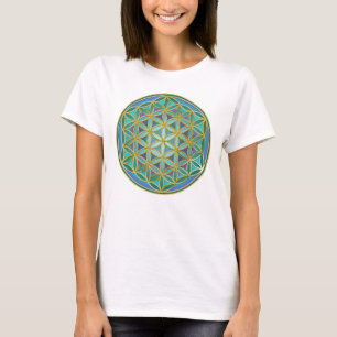 Camiseta FLOR DA VIDA - Design 1 das Geometrias Sagradas