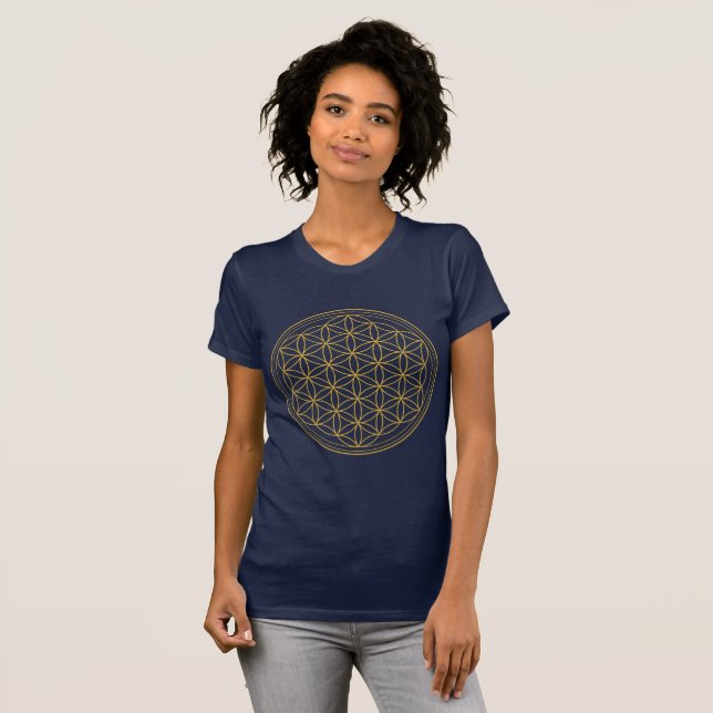 Camiseta Flor da vida - Flower of Life alpargata (Frente Completa)
