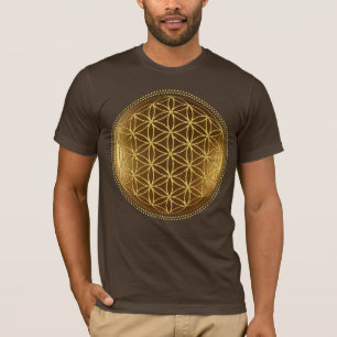 Camiseta FLOR DA VIDA - Medalha de Geometria Sagrada 1