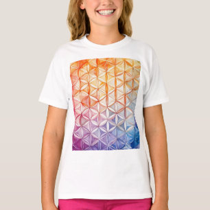Camiseta Flor da Vida - Pintura em Aquarela