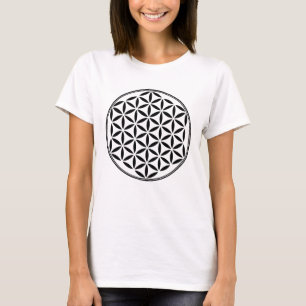 Camiseta FLOR DA VIDA - Símbolo de Geometria Sagrado cheio