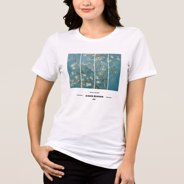 Camiseta Flor de Amendoeira de Vincent Van Gogh (Frente)