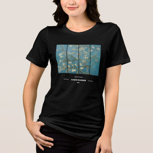 Camiseta Flor de Amendoeira de Vincent Van Gogh (Frente)
