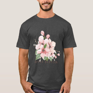 Camiseta Flor de Árvore de Maçã do Estado de Arkansas Aquar