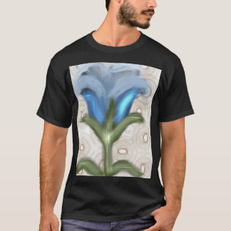 Camiseta Flor de Azul Místico - Flor em Crescimento