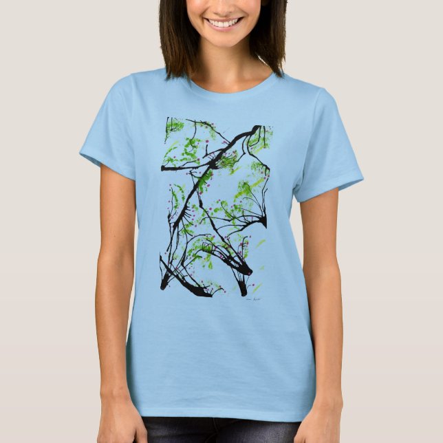 Camiseta flor de cereja (Frente)