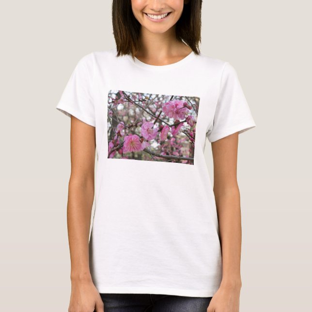 Camiseta Flor de cereja rosa / Sakura / サ ク ラ(桜) (Frente)