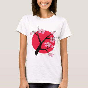 Camiseta Flor de cerejeira japonesa bonito