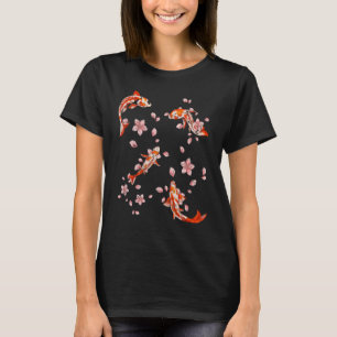 Camiseta Flor de Cerejeira Nishikigoi Sakura Taisho Sanke K