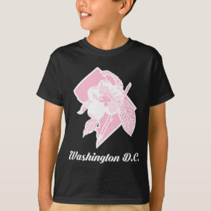 Camiseta Flor de Cerejeira Sakura em Washington Distri