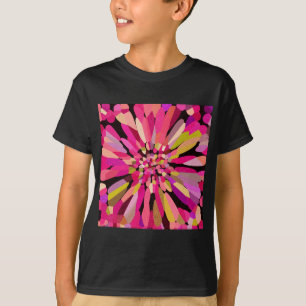Camiseta Flor de Confetti Rosa