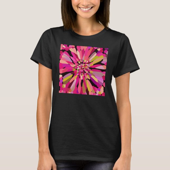 Camiseta Flor de Confetti Rosa (Frente)