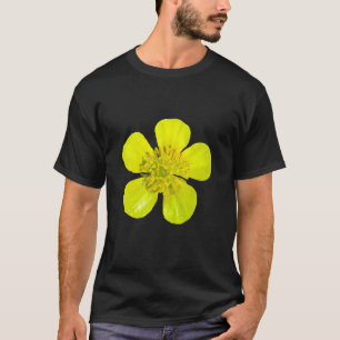 Camiseta Flor de corte de bordas - transparente.
