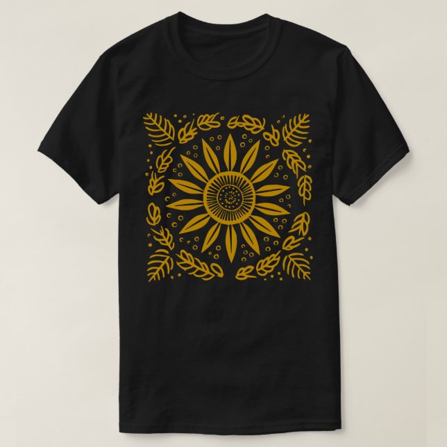 Camiseta Flor de Corte Lino 1 (Frente do Design)
