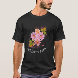 Camiseta Flor de Dahlia, Amante de Flores, Botânico, Jardin