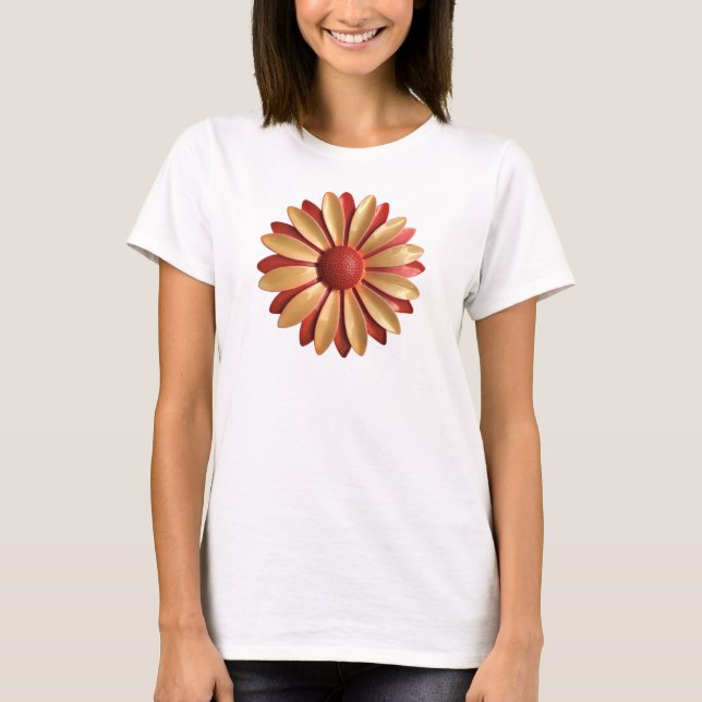 Camiseta Flor de Daisy Hippie do MOD Retroativo - Moda Tren (Frente)