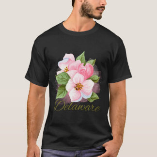 Camiseta Flor de Delaware Flor de Pêssego Adesivo Oversi