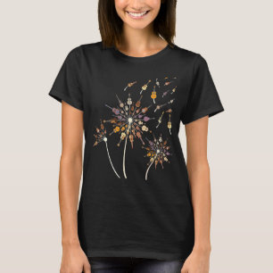 Camiseta Flor de Dente-de-Leão para Guitarra Guitarra Par