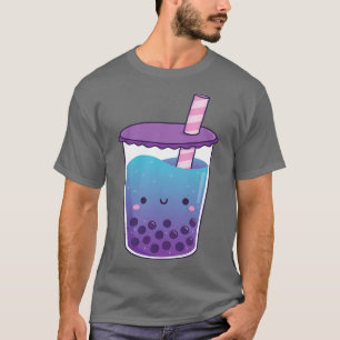 Camiseta Flor de Ervilha Bonita Galáxia Boba Tea