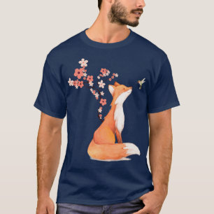 Camiseta Flor De Flor De Cerejeira E De Blossom De Bocão De