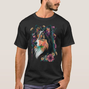 Camiseta Flor de Flores Cólvora Verão Floral Shetland Sheep