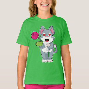 Camiseta Flor de Gato
