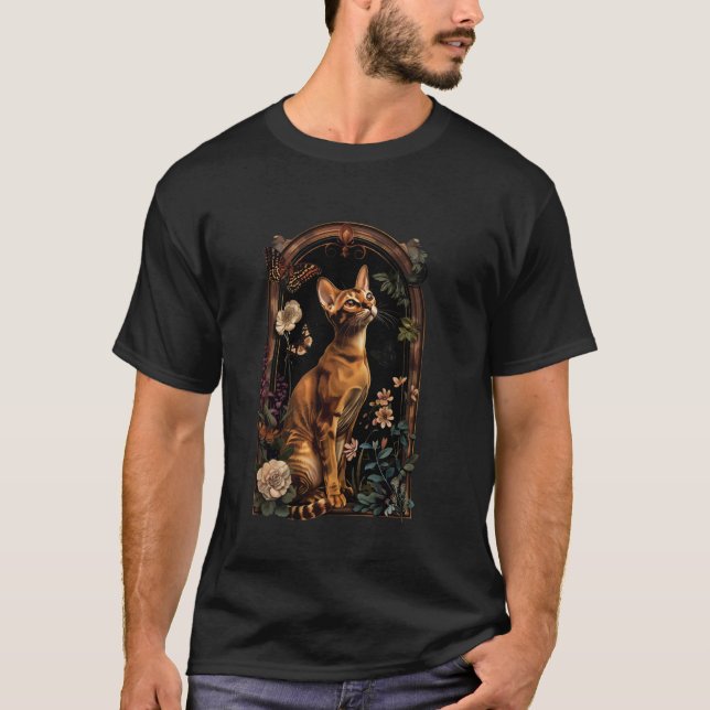 Camiseta Flor de Gato Abissínio (Frente)