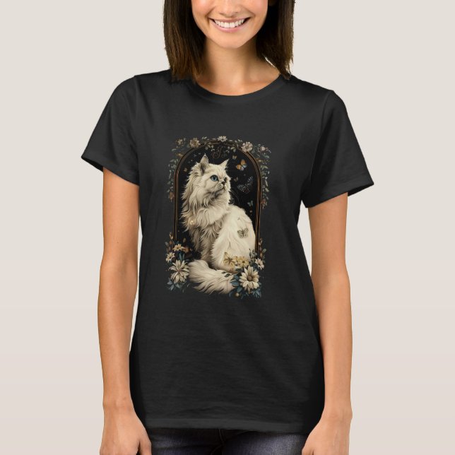 Camiseta Flor de Gato Persa (Frente)