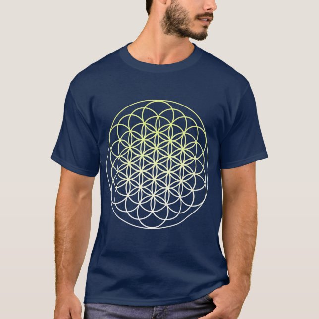Camiseta Flor de Geometria Sagrada da Vida (Frente)