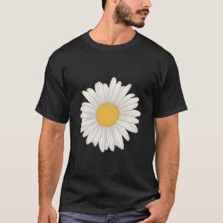 Camiseta Flor de Gerbera Branca