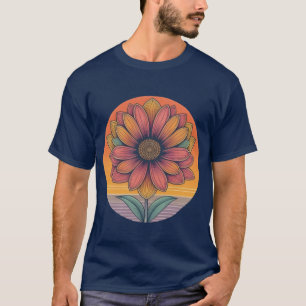 Camiseta Flor de Girassol Radiante