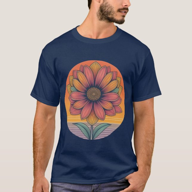 Camiseta Flor de Girassol Radiante (Frente)