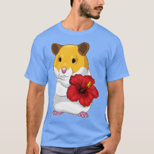 Camiseta Flor de Hamster Hibiscus