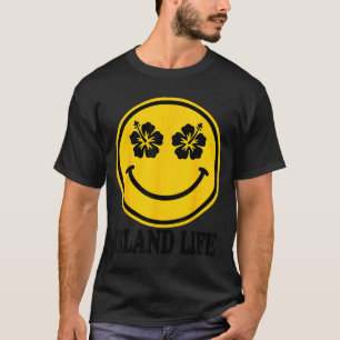 Camiseta Flor de hibisco sorriso ilha praia verão havaí