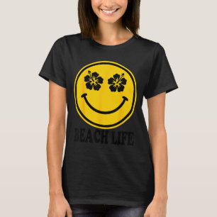 Camiseta Flor de hibisco sorriso praia vida havaí verão
