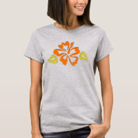 Flor de Hibisco Tropical Laranja do Havaí