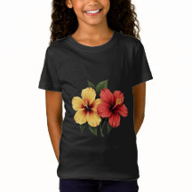 flor de hibisco vermelha e amarela flores de hibis