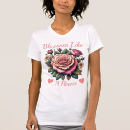 Camiseta Flor de inspiração
