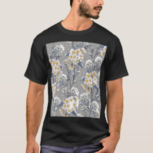 Camiseta Flor de inverno: Padrão Floral Delicado
