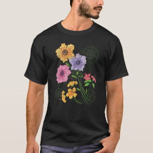 Camiseta Flor de Jardim Botânico Flor Flor Flor Blossomas