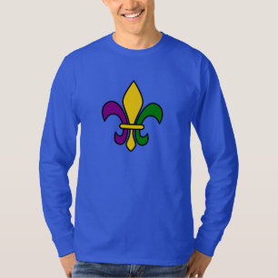 Camiseta Flor de lis da grama de Mardi