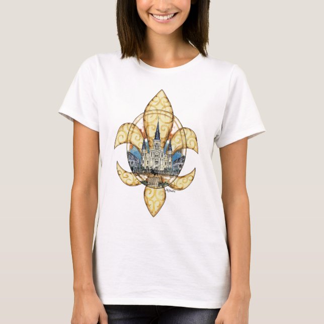Camiseta Flor de lis de St Louis (Frente)