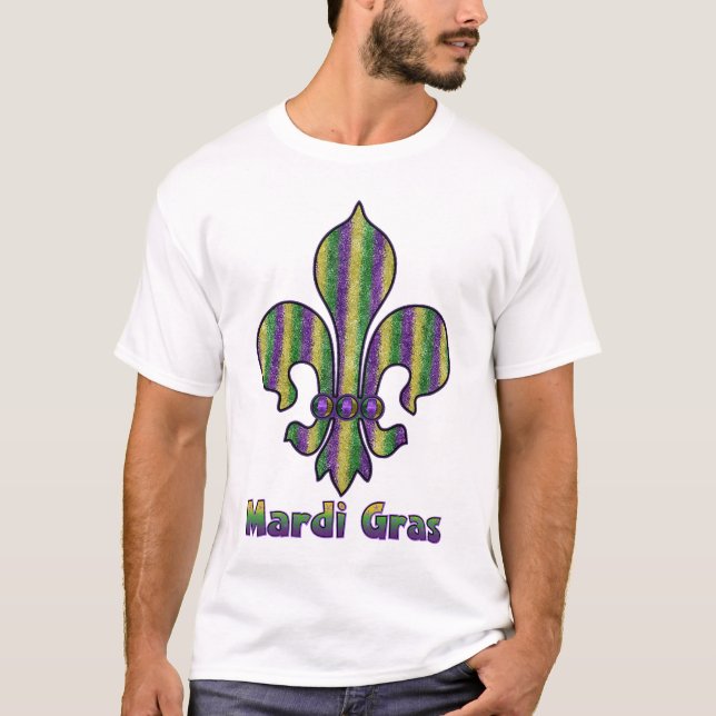 Camiseta Flor de lis do carnaval da listra (Frente)