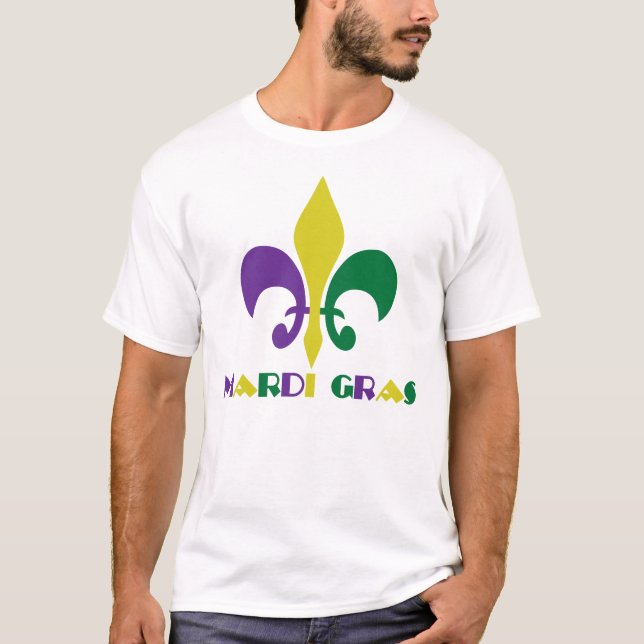 Camiseta Flor de lis do ~ do carnaval (Frente)