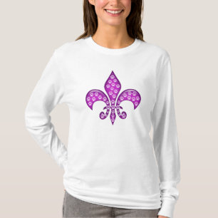 Camiseta Flor de lis do impressão da pata!