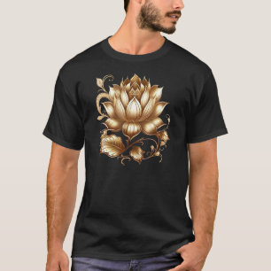 Camiseta Flor de lótus budismo símbolo espiritual yoga nama