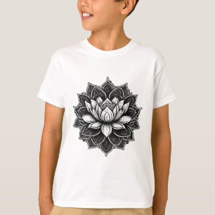 Camiseta Flor de Lótus de Meditação de Yoga no Fluxo de Lót