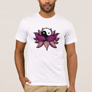 Camiseta Flor de Lotus e Yin Yang